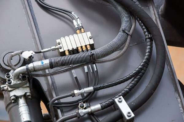 close up of a hydraulic pump